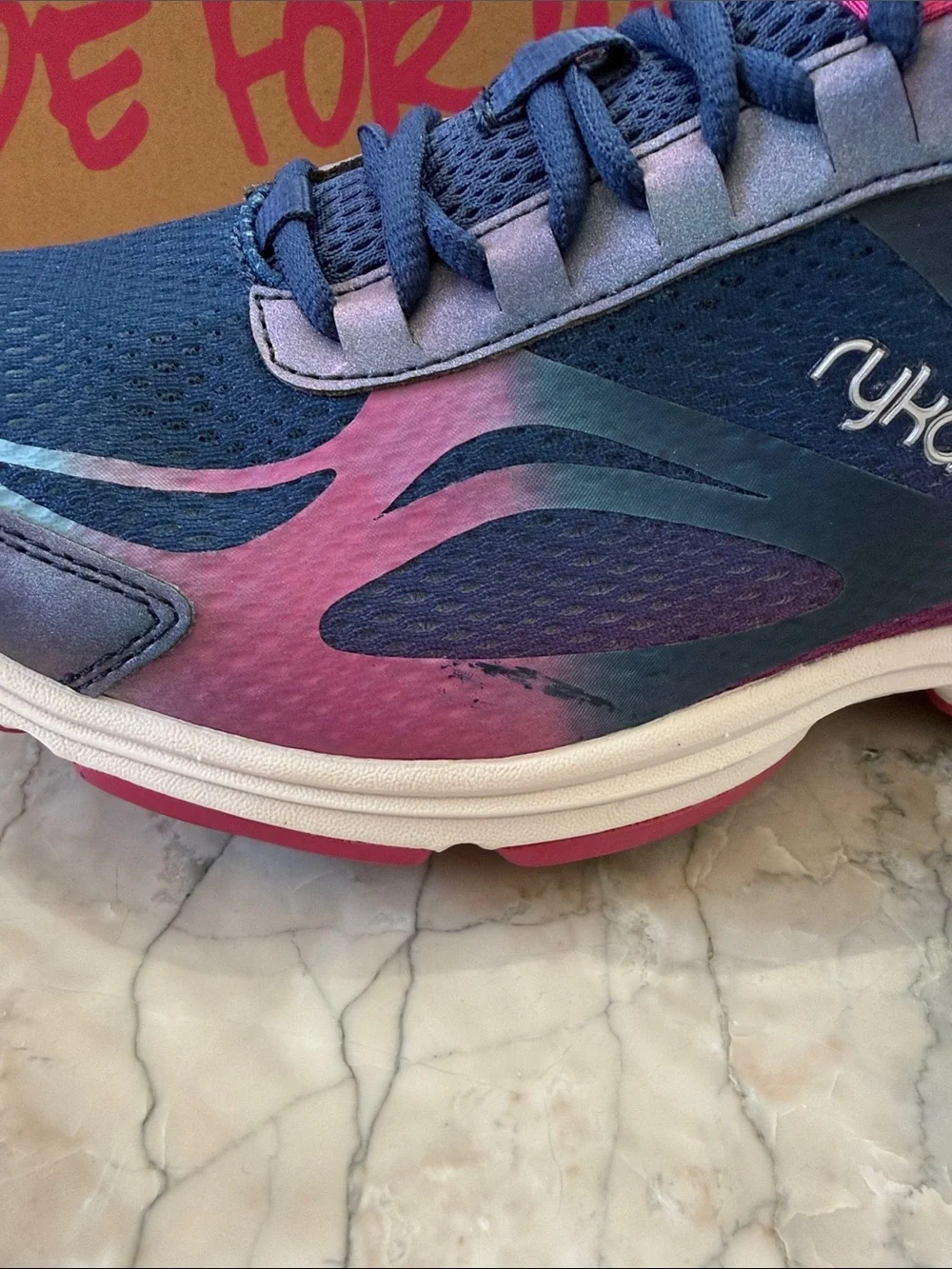 Ryka Devo Plus 2 Women's Walking Shoes NIB Navy/Pink Size 9M
